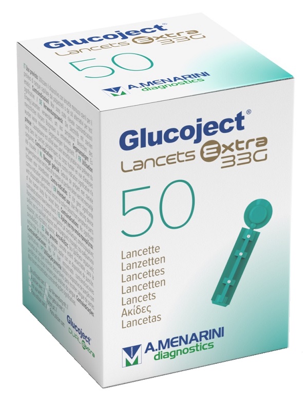 LANCETTA PUNGIDITO GLUCOJECT EXTRA GAUGE 33 50 PEZZI - Farmacianuova.eu