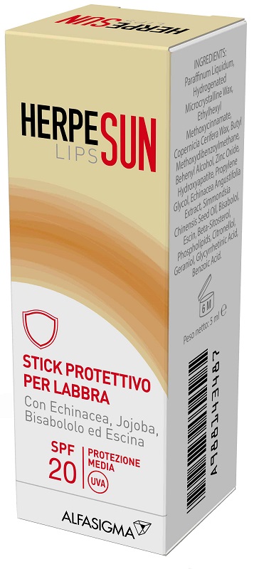 HERPESUN LIP STICK LABBRA SPF 20 5 ML - Farmacianuova.eu