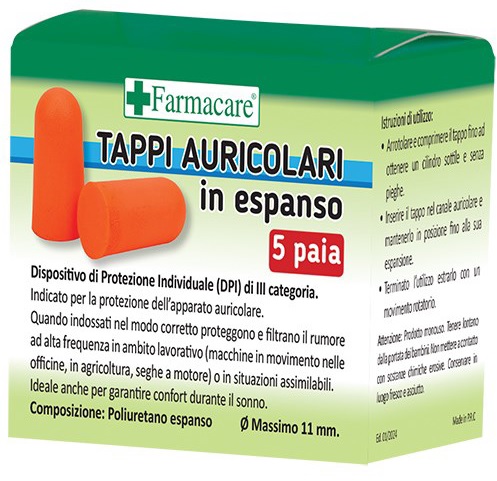 TAPPI AURICOLARI ESPANSO 5 PAIA - Farmacianuova.eu