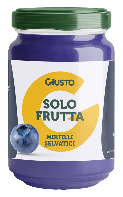 GIUSTO SOLO FRUTTA CONFETTURA MIRTILLI SELVATICI 220 G - Farmacianuova.eu