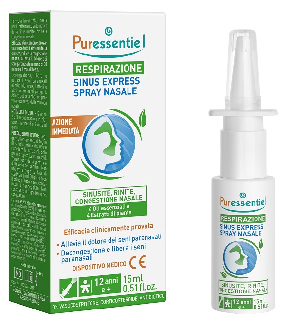 PURESSENTIEL SINUS SPRAY RESPIRAZIONE 15 ML - Farmacianuova.eu