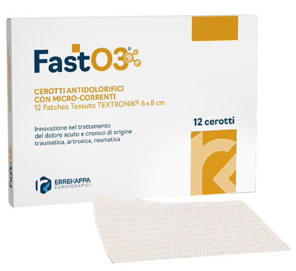 CEROTTI ANTIDOLORIFICI FASTO3 6X8CM 12 PEZZI - Farmacianuova.eu