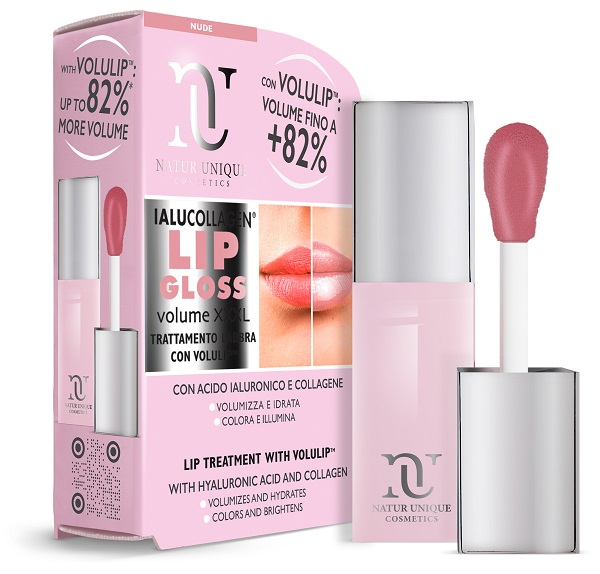 NATUR UNIQUE IALUCOLLAGEN LIP GLOSS VOLUME XXXL NUDE 8 ML - Farmacianuova.eu