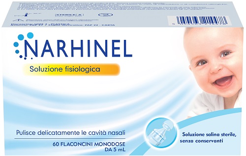 SOLUZIONE FISIOLOGICA PER ASPIRATORE NASALE NARHINEL 60 FLACONCINI DA 5 ML - Farmacianuova.eu