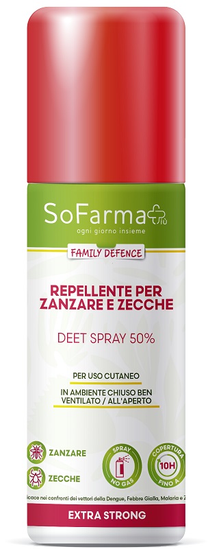 REPELLENTE EXTRA STRONG DEET 50% 75 ML SOFARMAPIU' - Farmacianuova.eu