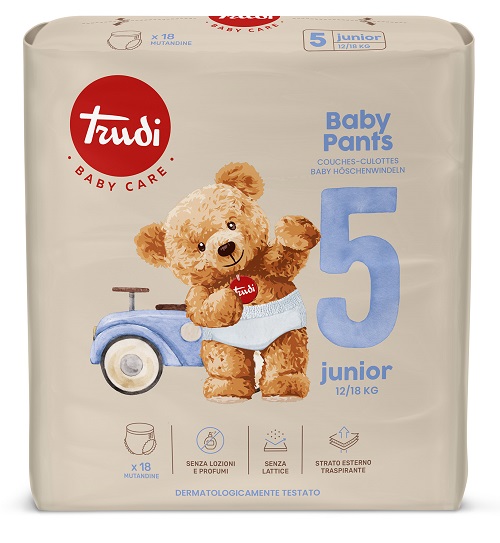 TRUDI BABY PANTS JUNIOR 12/18 KG 18 PEZZI - Farmacianuova.eu