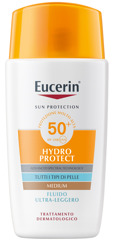 EUCERIN SUN FLUIDO ULTRA LEGGERO TINTED SPF50+ 50 ML - Farmacianuova.eu
