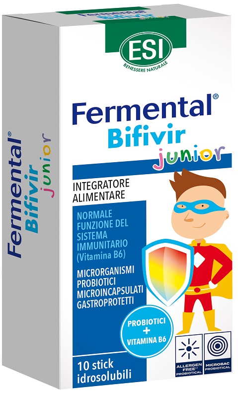 ESI FERMENTAL BIFIVIR JUNIOR 10 STICK IDROSOLUBILI - Farmacianuova.eu