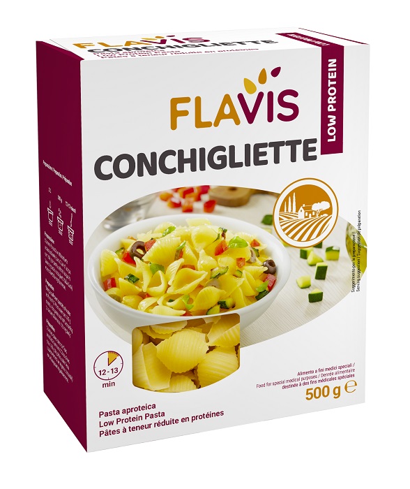 FLAVIS CONCHIGLIETTE APROTEICHE 500 G - Farmacianuova.eu