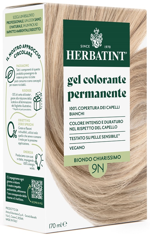 HERBATINT 9N BIONDO CHIARISSIMO 170 ML - Farmacianuova.eu