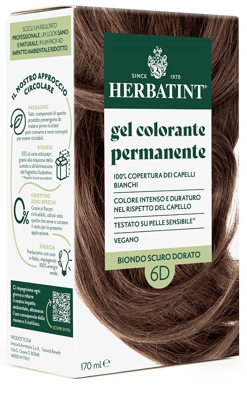 HERBATINT 6D BIONDO SCURO DORATO 170 ML - Farmacianuova.eu