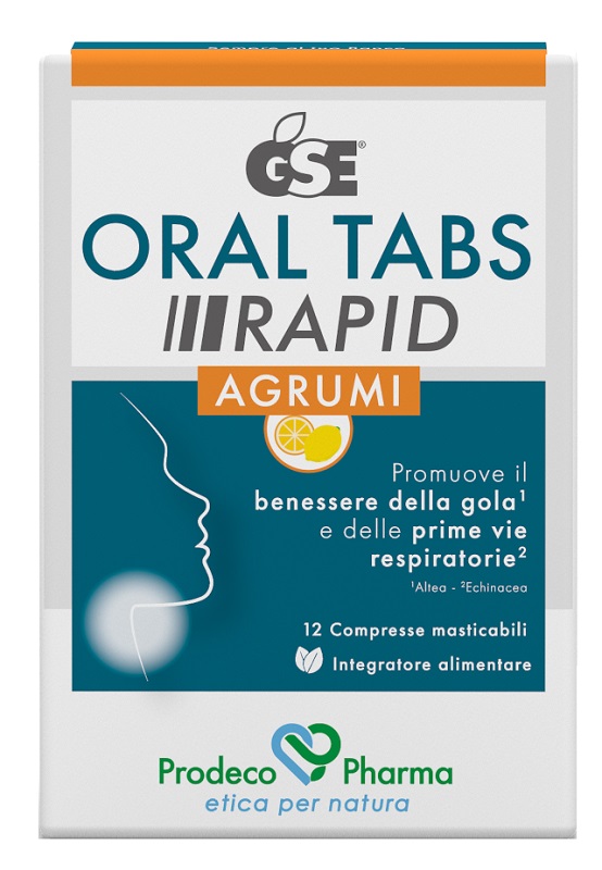 GSE ORAL TABS RAPID AGRUMI 12 COMPRESSE MASTICABILI - Farmacianuova.eu