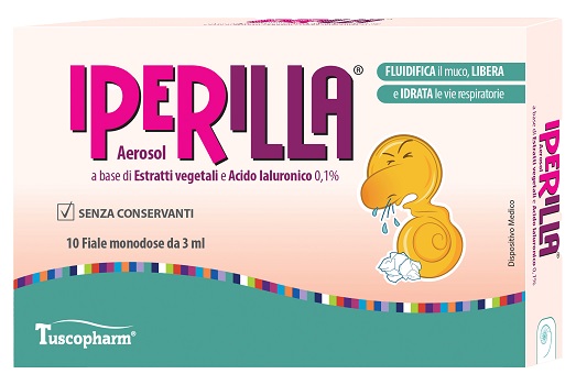 AEROSOL IPERILLA 10 FIALE MONODOSE DA 3 ML A BASE DI ESTRATTI VEGETALI E ACIDO IALURONICO 0,1% - Farmacianuova.eu