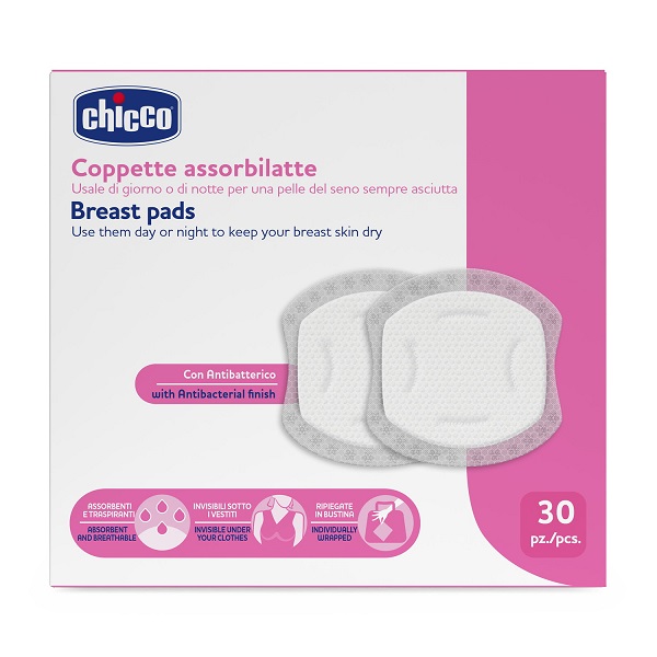 CHICCO COPPETTE ASSORBILATTE 30 PEZZI 2026 - Farmacianuova.eu