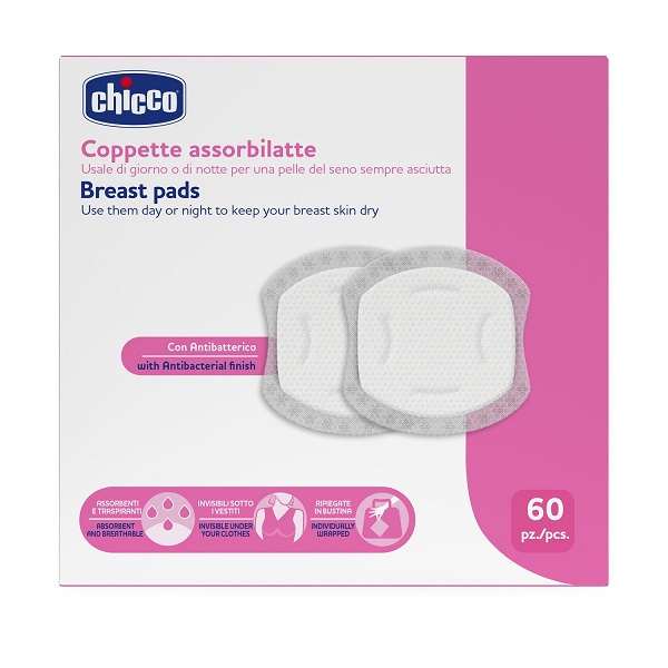 CHICCO COPPETTE ASSORBILATTE 60 PEZZI 2026 - Farmacianuova.eu