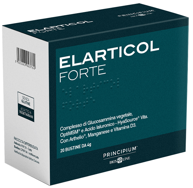 PRINCIPIUM ELARTICOL FORTE 20 BUSTINE DA 4 G CON EDULCORANTE SENZA GLUTINE - Farmacianuova.eu